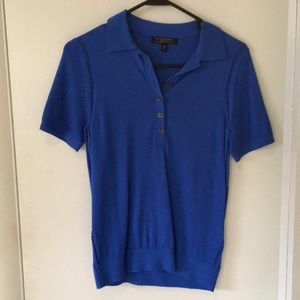 Blue Banana Republic silk cotton polo